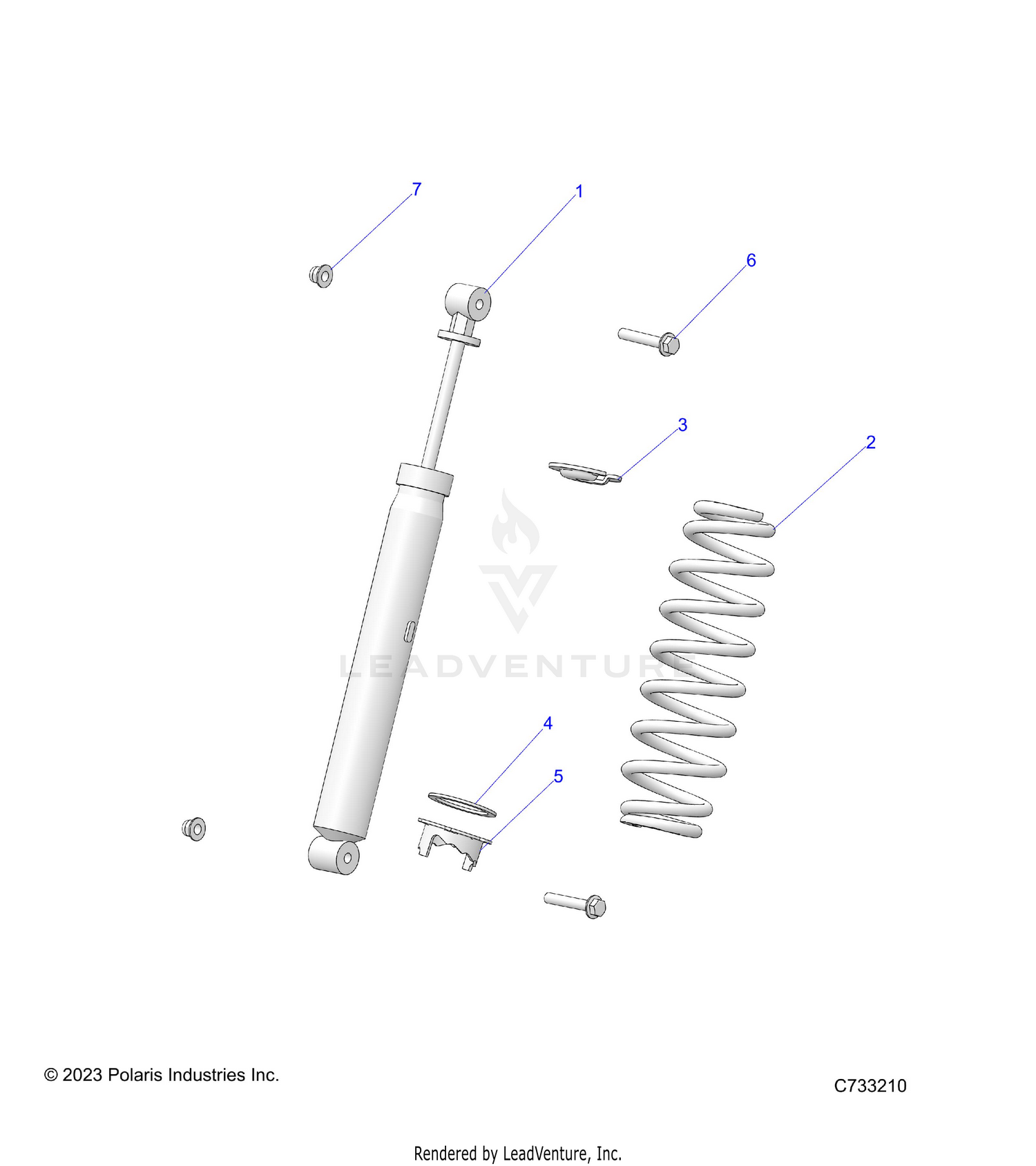 SUSPENSION, FRONT SHOCK MOUNTING - R26RRE99A9/AF/AH/AB/AS/B9/BF/BH/BB/BS (C733210)