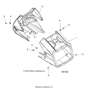 Body, Headlight Pod - A19sea50b1/b7/see50b7/b3/seg50b4 (100152) Schematic