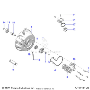Engine, Cooling System And Water Pump - A22sva85a3 (c101431-26) Schematic