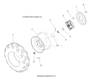 Wheels, Front - A09tn50ax/az (49atvwheelfrtx2quad) Schematic