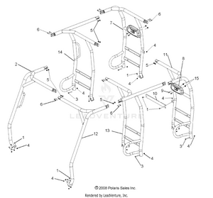 Chassis, Cab Frame - R09wh68ac/ag/ah/al/ar/az (49rgrframe08crew) Schematic