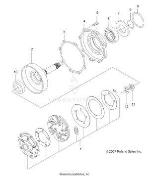 Engine, Clutch - A09lh46aq/ax/az (49atvclutch08sp400) Schematic