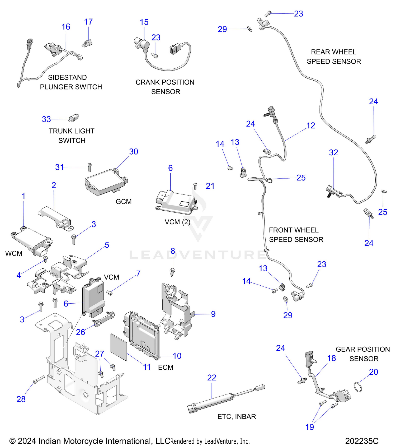 ELECTRICAL, COMPONENTS 2 - N26LDVSS/LDXSS ALL OPTIONS (202235C)