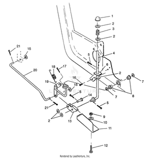 Foot Pedal And Parking Brake Swedish Magnum 6x6 - S968744 (4936073607c001) Schematic