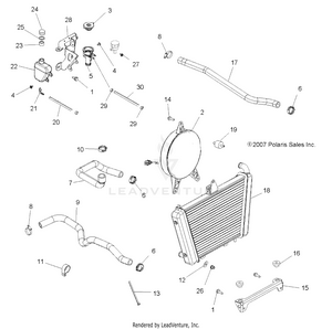 Engine, Cooling System - A08lh46aq/ax/az (49atvcool08sp400) Schematic