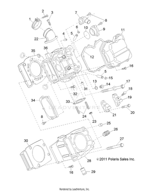 Engine, Cylinder - A14mb46th (49atvcylinder12sp400) Schematic