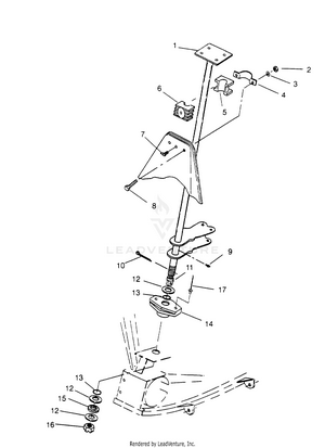 Steering Post Assembly Scrambler W957840 (4927252725b009) Schematic