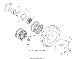 Wheels, Front - R12wh76ag/ar/eah/eav/eaw (49rgrwheelfrt12crew) Schematic