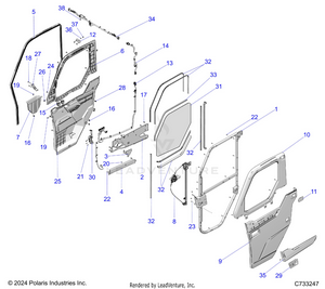 Body, Door, Full Power - R25rry99as/bs/al/bl/ap/bp/a9/b9/af/bf/ak/bk (c733247) Schematic