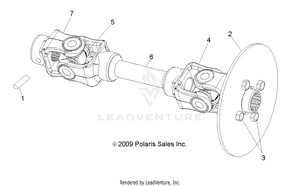 Drive Train, Rear Prop Shaft - R16raa76aa/aj (49rgrshaftproprr106x6) Schematic