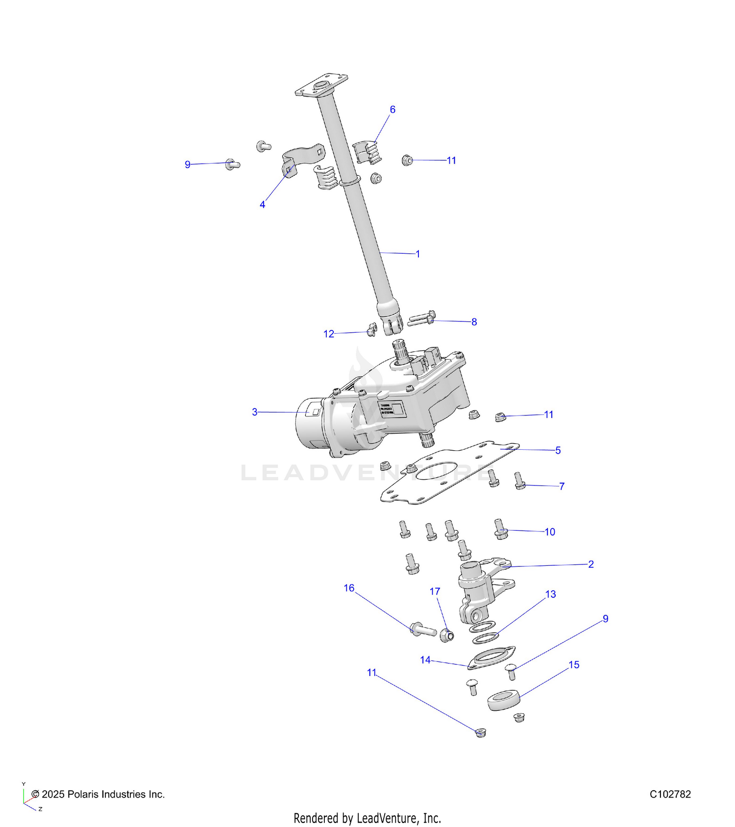 STEERING POST - A26SEE57F1/C1/E1 (C102782)
