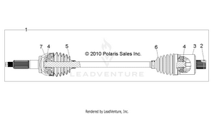 Drive Train, Rear Drive Shaft - R16rva57a1/b1/e57a9/b9 (49rgrshaftdriverr1332878) Schematic
