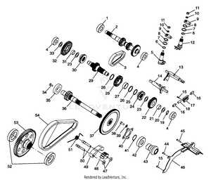 Gearcase (internal Components) - W98ch50a(c)(d)(e)(f) (4950135013d003) Schematic