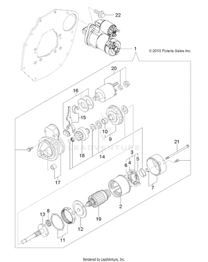Engine, Starting Motor - R141d9jda/2d9jda (49rgrstartingmtr11dcrew) Schematic