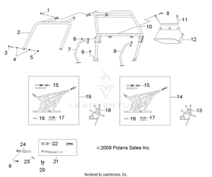Chassis, Cab Frame And Side Nets - R13va17aa/ab (49rgrcab170) Schematic