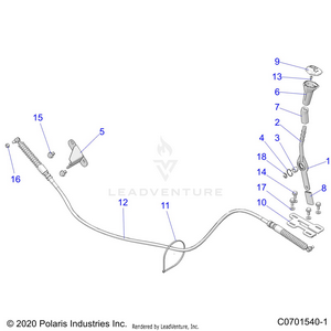 Drive Train, Gear Selector - Z22nar99af/bf (c0701540-1) Schematic