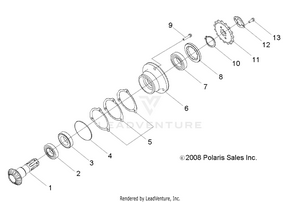 Drive Train, Gear Shaft Output - R13va17aa/ab (49rgrgearshaft09rzr170) Schematic