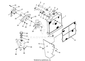 Cooling System Magnum 2x4 W957544 (4926852685a010) Schematic