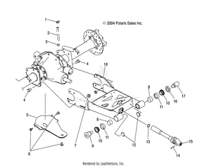 Swing Arm/rear Axle Mounting - A05jd32aa (4995169516d06) Schematic
