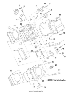 Engine, Cylinder - R12rh45ag/ah/ar (49rgrcylinder10) Schematic