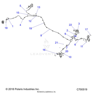 Brakes, Brake Lines And Master Cylinder - R19rse99n1 (c700519) Schematic