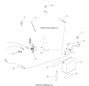 Electrical, Battery - A09lh27ax/az (49atvbattery08sp300) Schematic