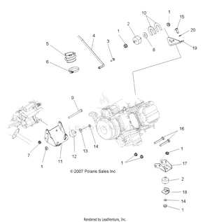Engine, Mounting - A08dn50af/as/aw/az (49atvenginemtg08spx25) Schematic