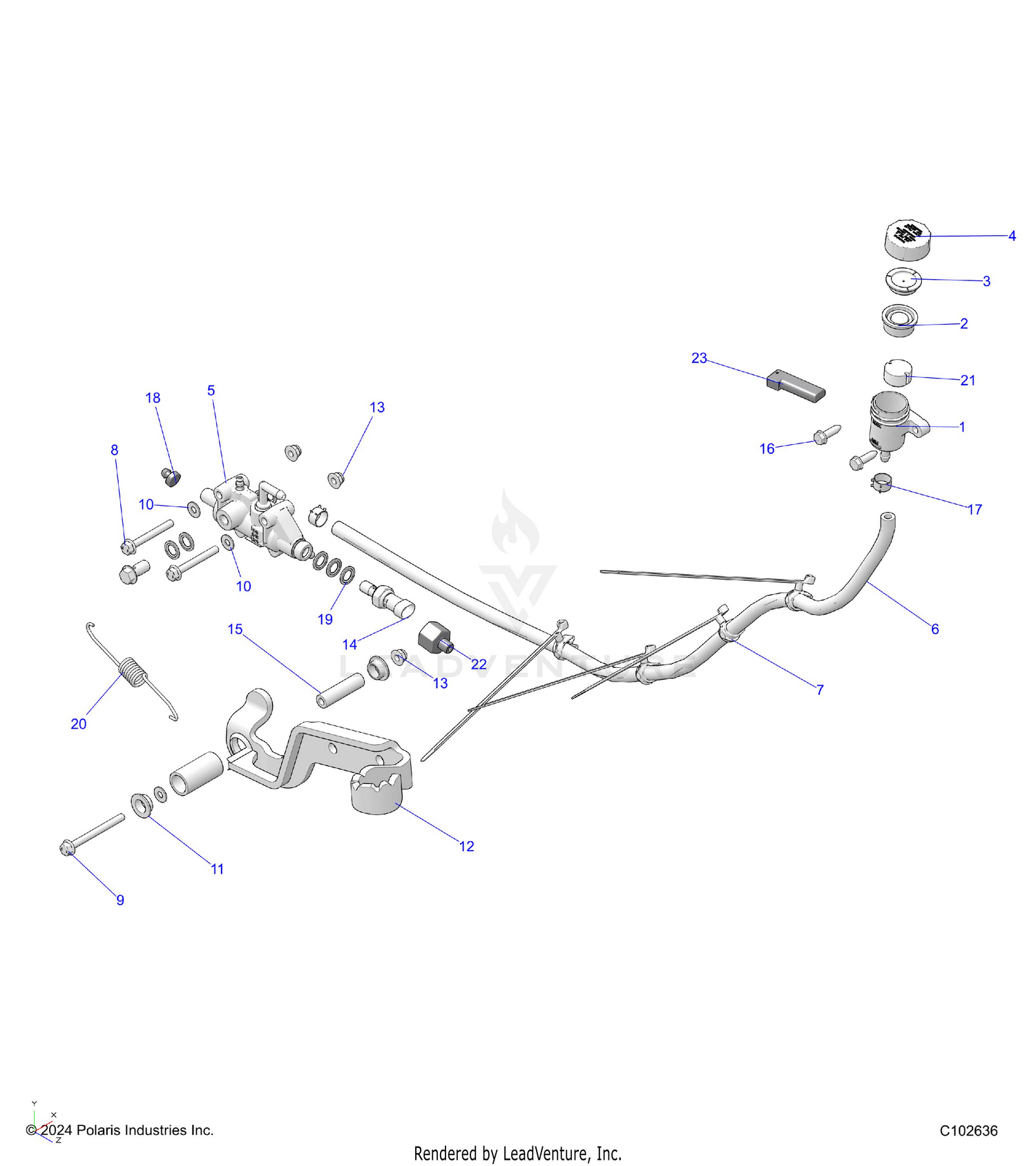 BRAKES, BRAKE PEDAL and MASTER CYLINDER - A26SWB57C1/E1 (C102636)