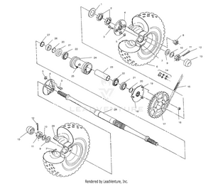Rear Wheel Drive Assembly - W937527 (4924022402c001) Schematic