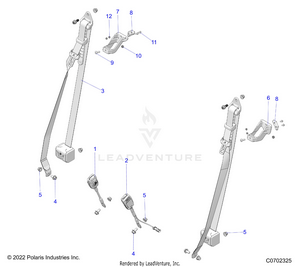 Body, Seat Belt Mounting - G23gae99a2 (c0702325) Schematic