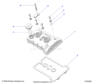 Engine, Valve Cover - Z25x4e92a4/b4 (c750282) Schematic