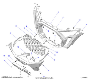 Body, Front Bumper - Z25r4d2kak/bk/aj/bj/am/bm (c750565) Schematic