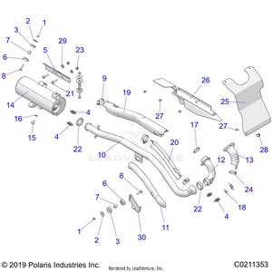 Engine, Exhaust - A20she57an/af/z57ax (c0211353) Schematic