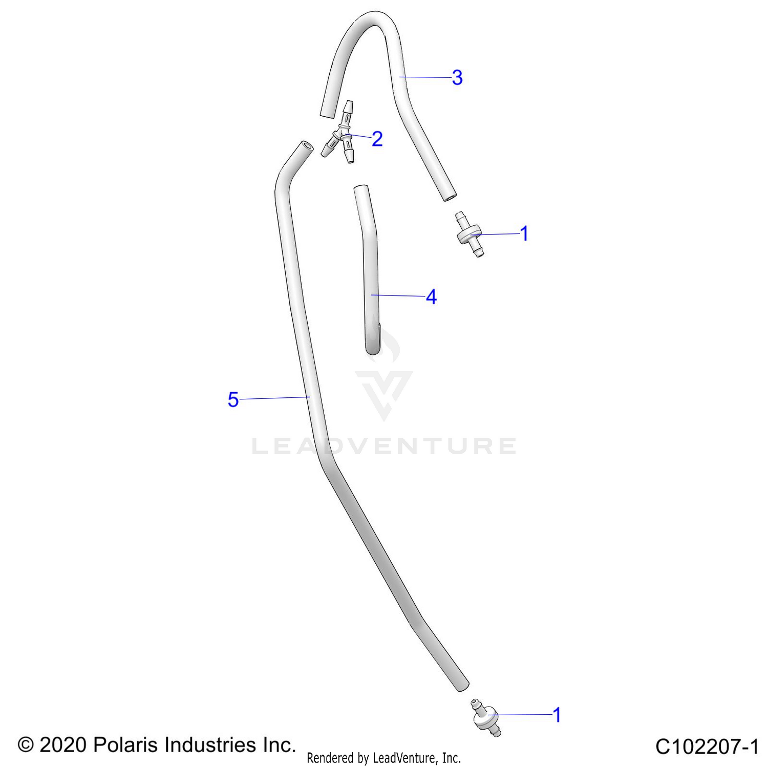 FUEL SYSTEM, FUEL TANK VENTING - A26SGE95PB (C102207-1)