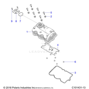 Engine, Valve Cover - A22sva85a3 (c101431-13) Schematic