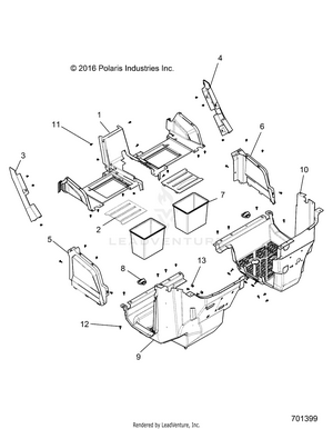 Body, Front Closeoff And Floor - R19rhe99nd (701399) Schematic