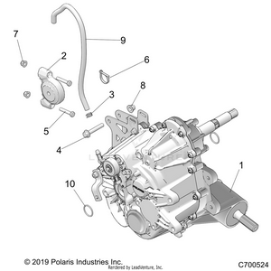 Drive Train, Main Gearcase Moounting - R20rca57a1/a7 (c700524) Schematic