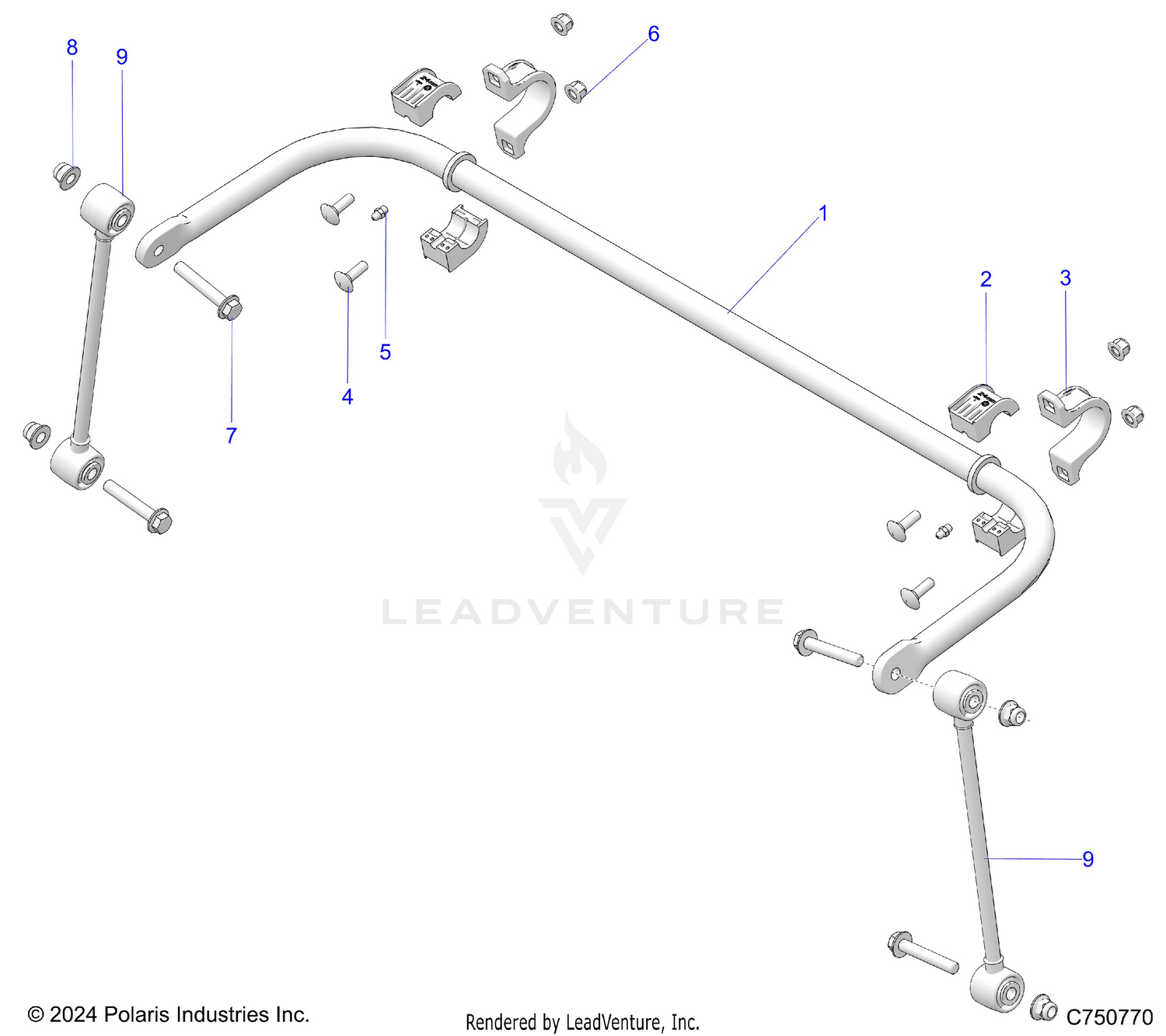 SUSPENSION, REAR STABILIZER BAR - Z26X4E92A4/B4/A6/B6 (C750770)