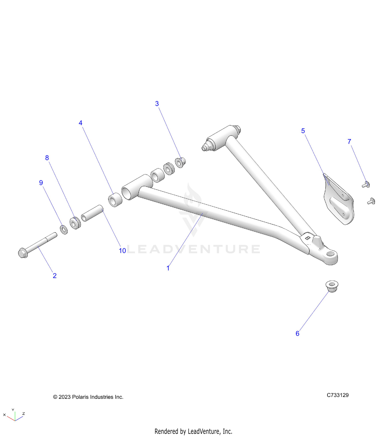 SUSPENSION, A-ARM and STRUT MOUNTING - R26MAU57CP/EP (C730103)