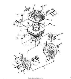 Crankcase And Cylinder  250 2x4 - Update (4919781978033a) Schematic