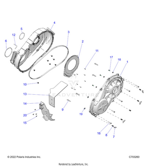 Drive Train, Clutch Cover, Inner/outer - Z24rmd2kah/al/bh/bl (c703260) Schematic