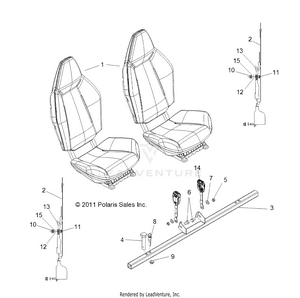Body, Seat Mounting And Belts - R12jt87ab/ad/as/aw/9eaw (49rgrseatmtg12rzrxp) Schematic