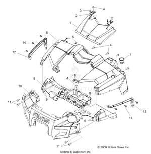 Body, Hood And Front Fascia - R10wh76ag/ah/ar/av/wy76aw/az (49rgrhood10crew) Schematic