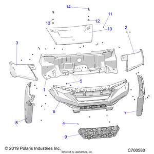 Body, Hood And Front Facia - R21t6u99ap/ag/bp/bg (c700580) Schematic