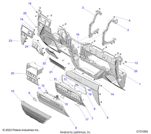 Body, Dash, Lower - R25xaw1rb9/bd/bm (c731093) Schematic