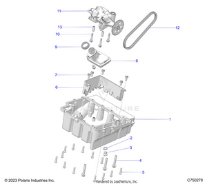 Engine, Oil Pump & Pan - Z25x4e92a4/b4 (c7502783) Schematic
