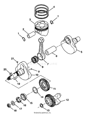 Crankshaft And Piston - W98ch50a(c)(d)(e)(f) (4950135013d010) Schematic