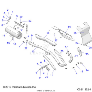 Engine, Exhaust - A20sea50a1/a5/ca1/ca5 (c0211352-1) Schematic