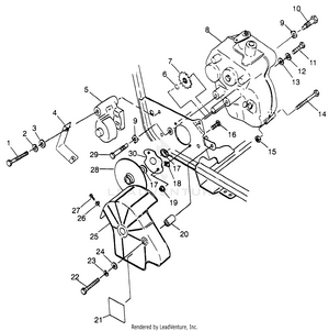 Gearcase/brake Mounting Sport 400l W97ba38c And Trail Blazer W97ba25c (4940124012c001) Schematic