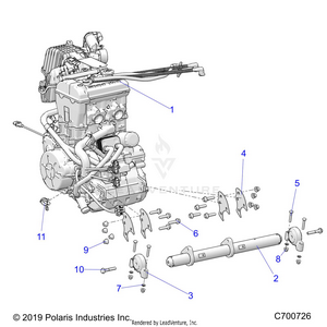 Engine, Mounting & Long Block - R21rsk99a9/ap/aw/b9/bp/bw (c700726) Schematic